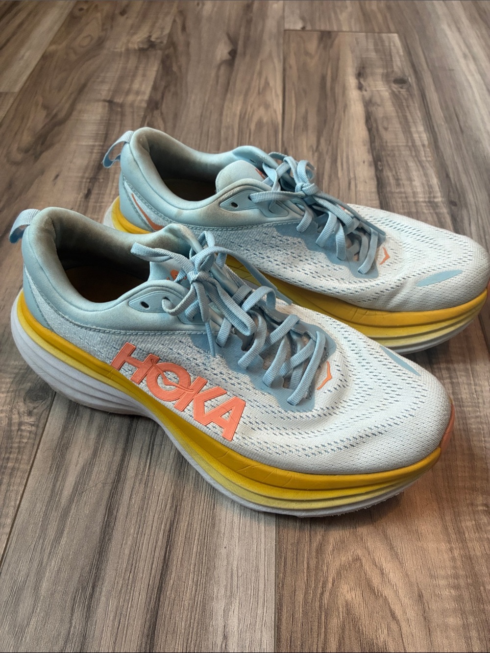 Hoka Womens Light Blue Running  size 10